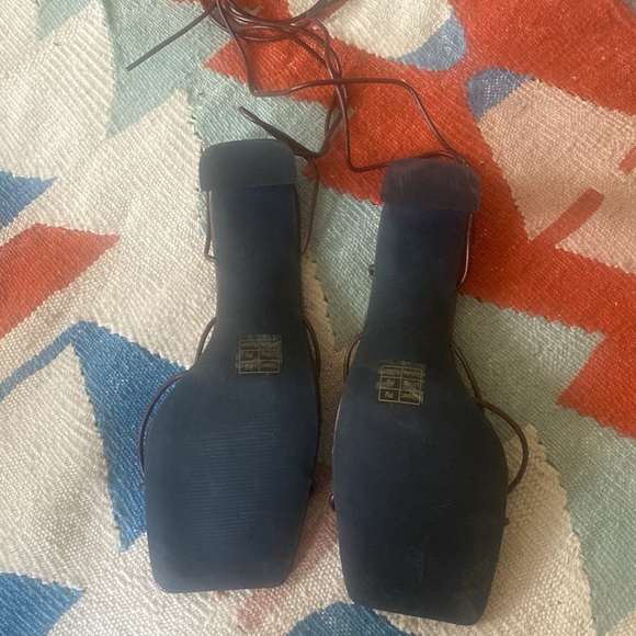 Princess Polly Callie Lace Up Brown Sandal - Picture 3 of 3